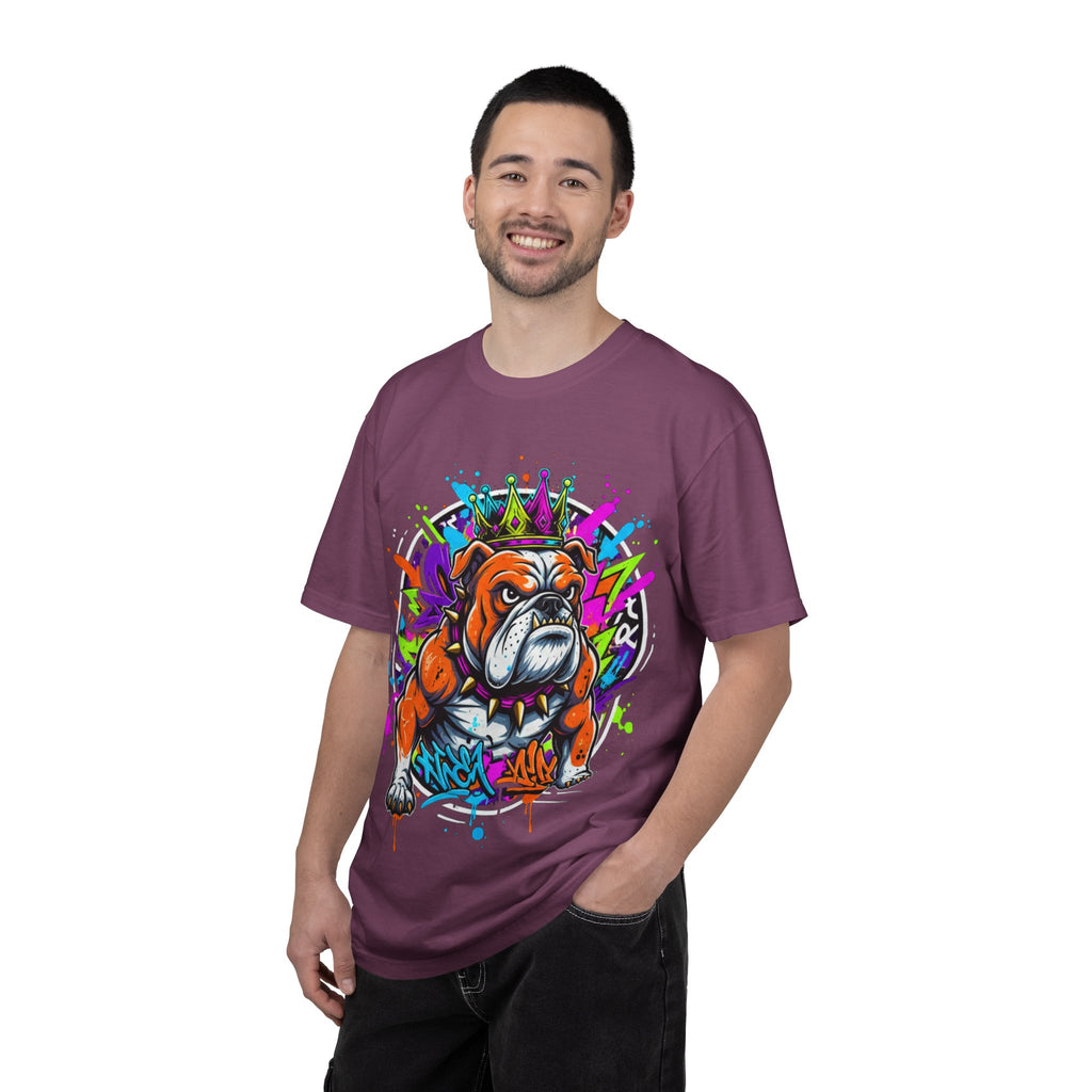 D78 Street Kings — Crown graffiti bulldog T-shirt