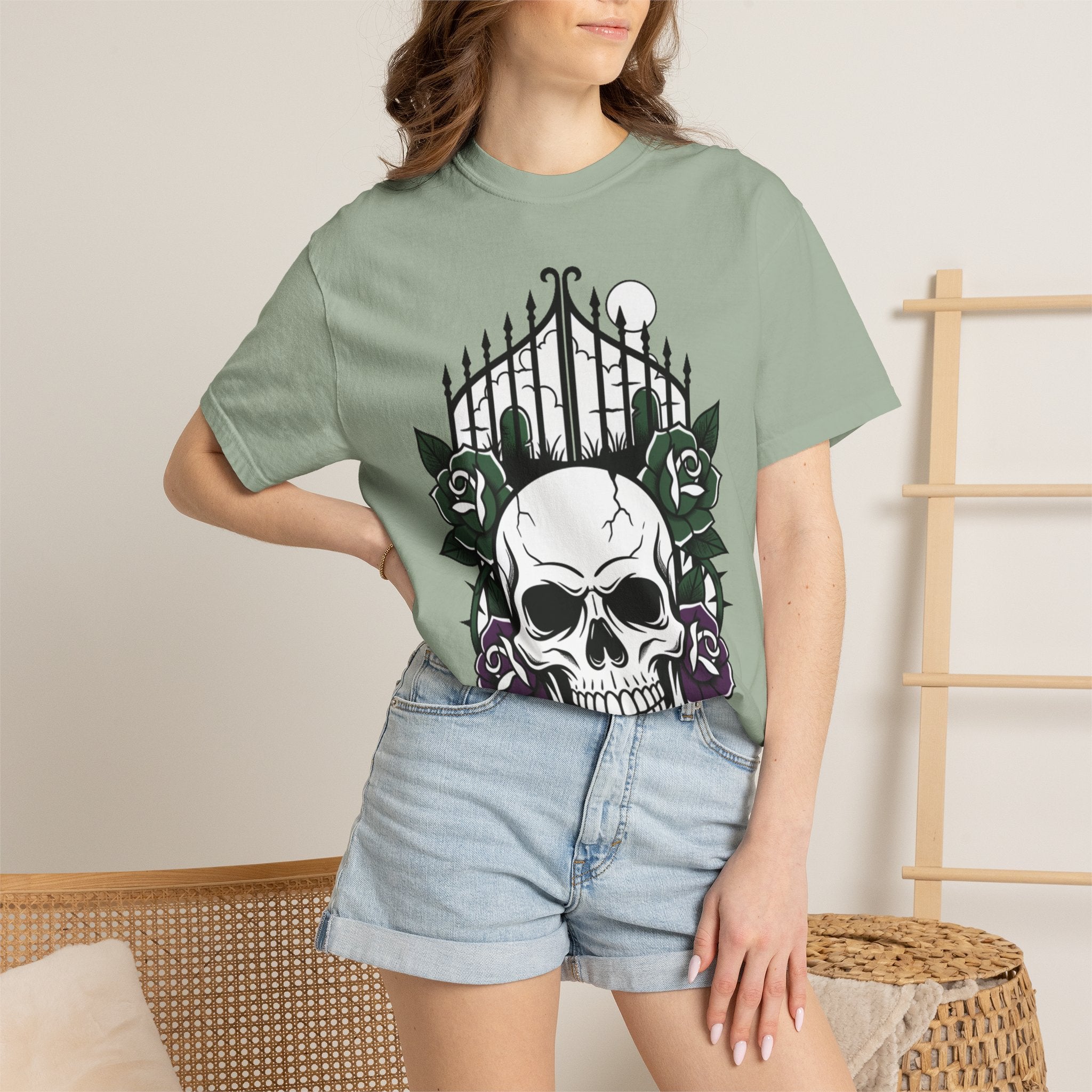 Skull & Rose Gate T-Shirt