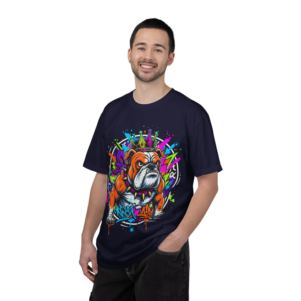 D78 Street Kings — Crown graffiti bulldog T-shirt
