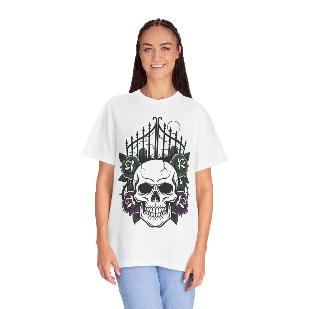 D78 Skull Society — Skull and Roses T-Shirt