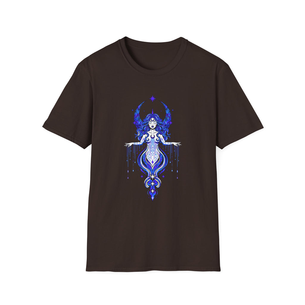 Mystic Moon Goddess T-Shirt — Celestial Witchy Graphic Tee