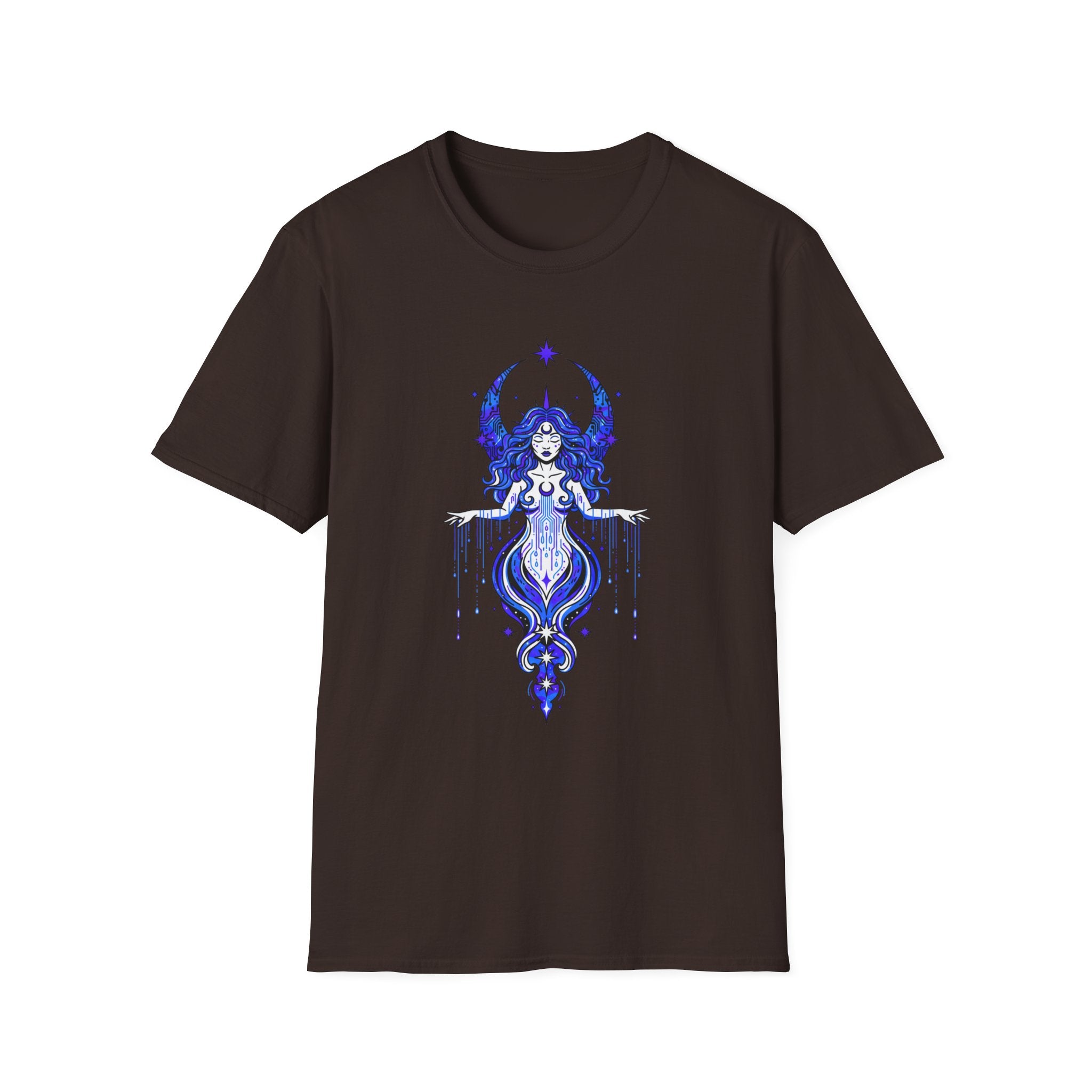 Mystic Moon Goddess T-Shirt — Celestial Witchy Graphic Tee