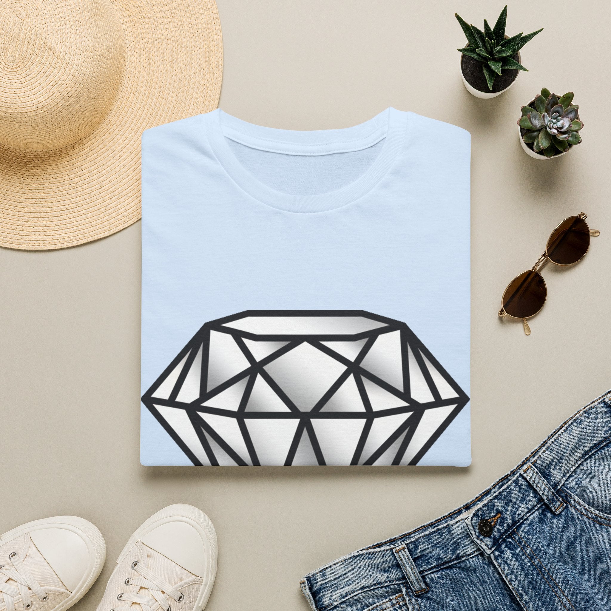 D78 Essentials — Gemstone Diamond T-shirt
