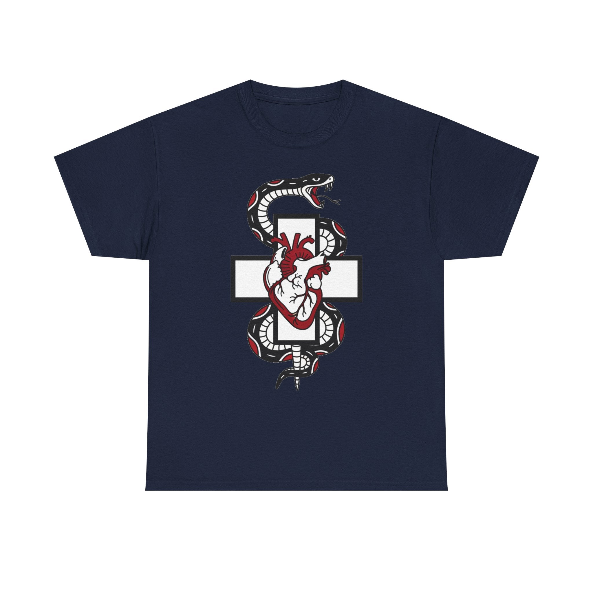D78 Skull Society — Gothic Heart & Snake T-shirt