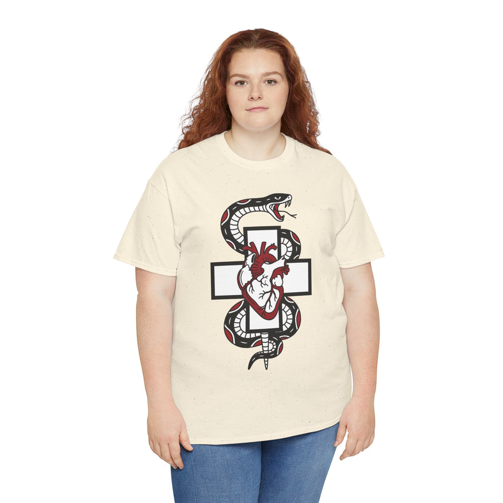 D78 Skull Society — Gothic Heart & Snake T-shirt