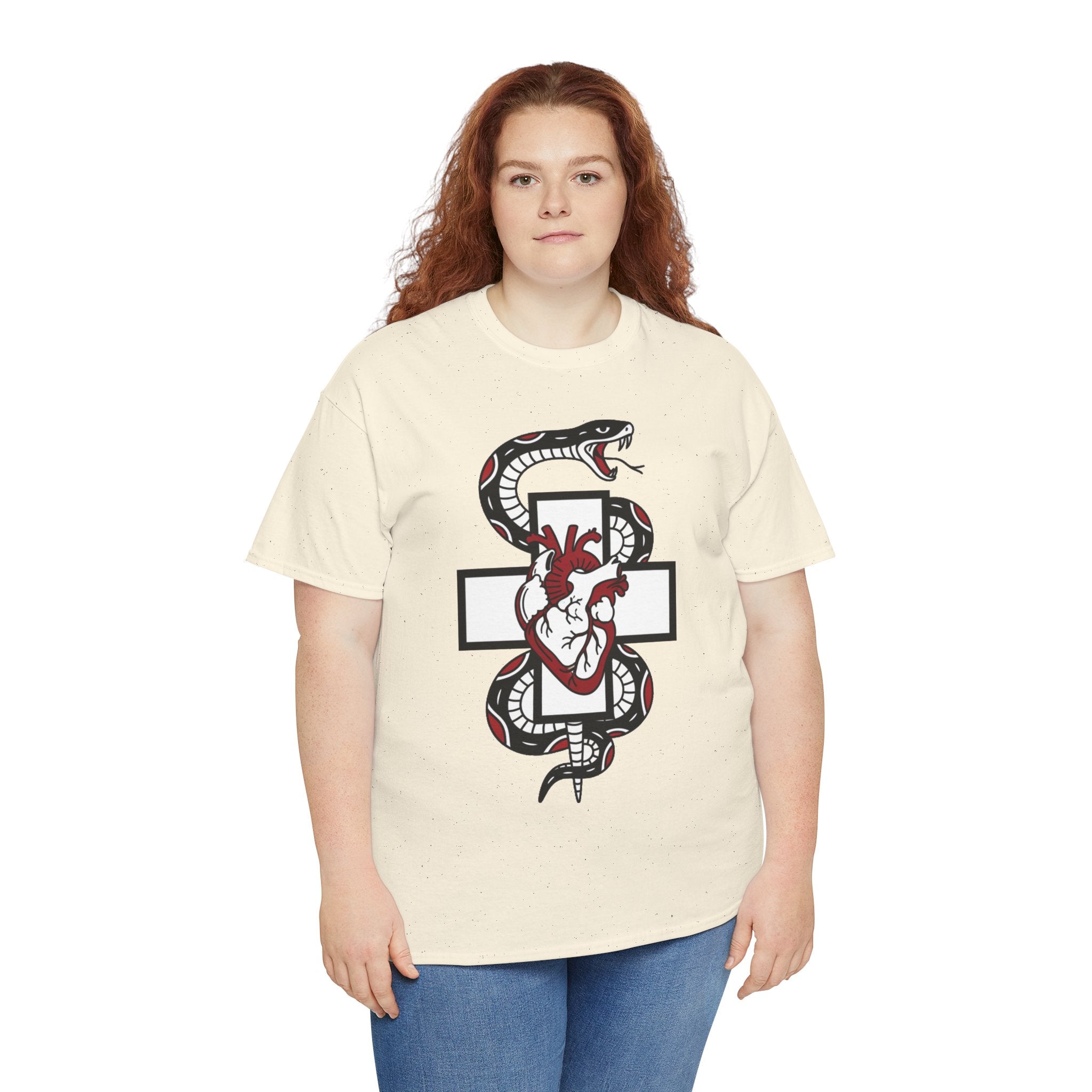 D78 Skull Society — Gothic Heart & Snake T-shirt