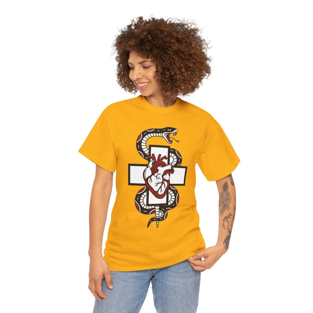 D78 Skull Society — Gothic Heart & Snake T-shirt