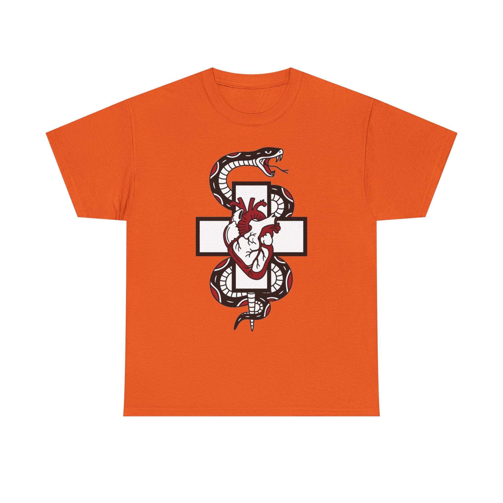 D78 Skull Society — Gothic Heart & Snake T-shirt
