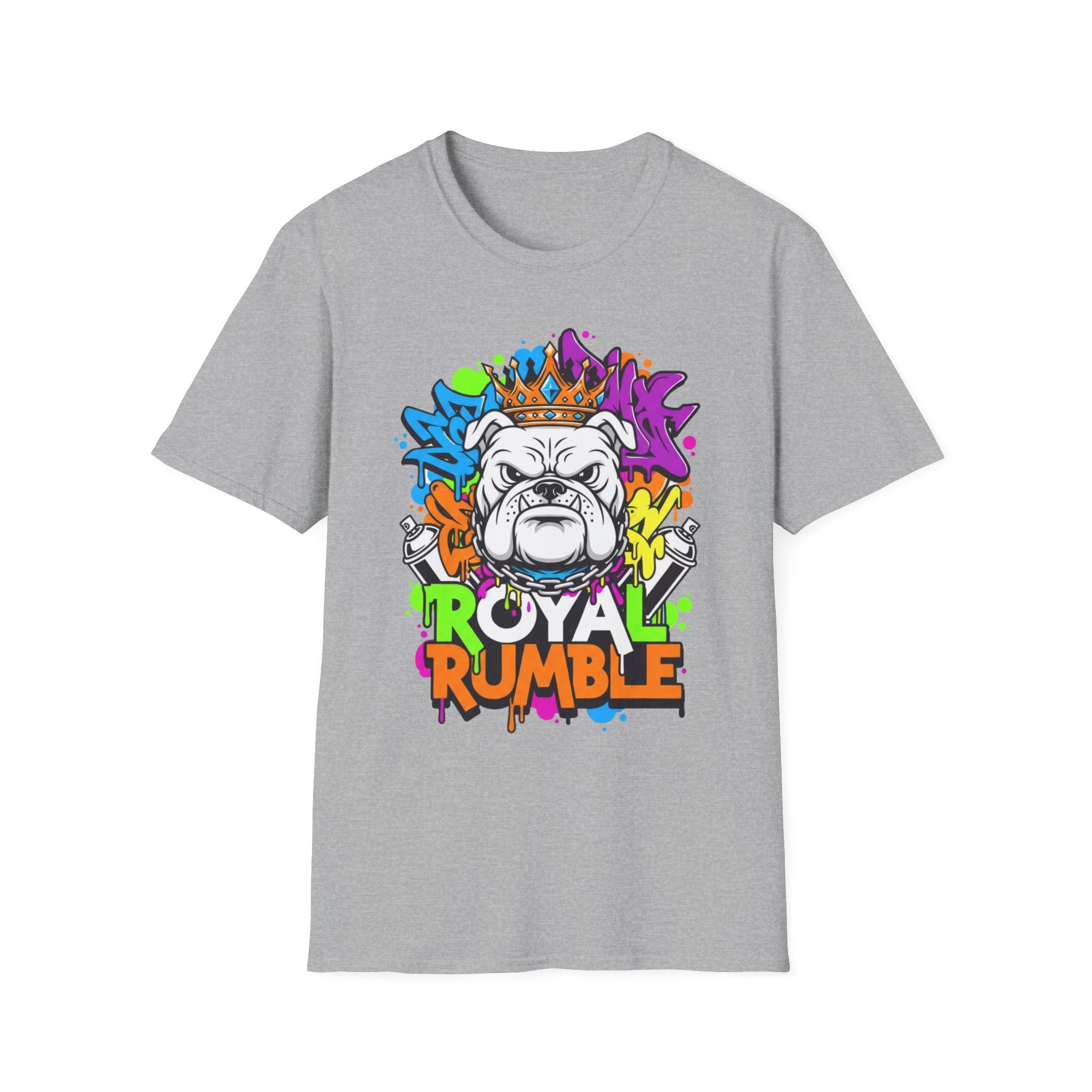 Bulldog Royal Rumble T-Shirt — Colorful Crown Streetwear Tee