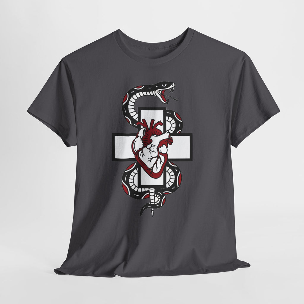 D78 Skull Society — Gothic Heart & Snake T-shirt