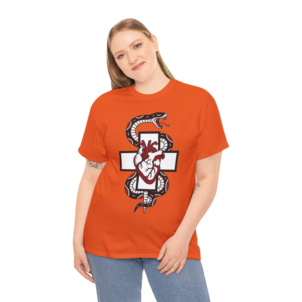 D78 Skull Society — Gothic Heart & Snake T-shirt