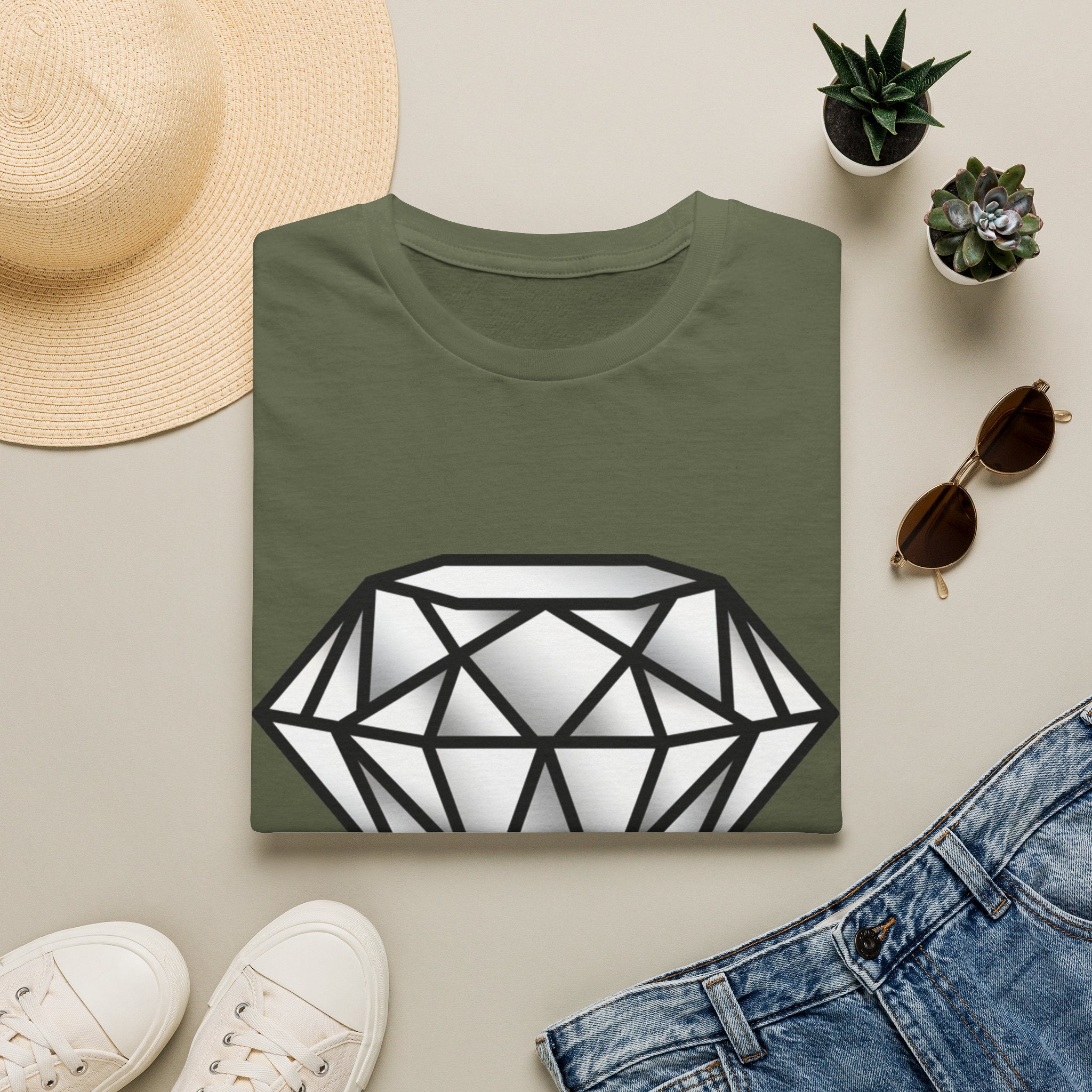 D78 Essentials — Gemstone Diamond T-shirt