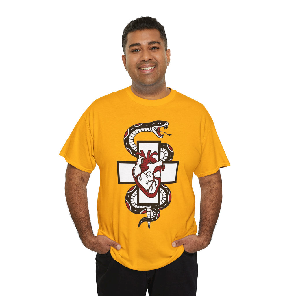 D78 Skull Society — Gothic Heart & Snake T-shirt