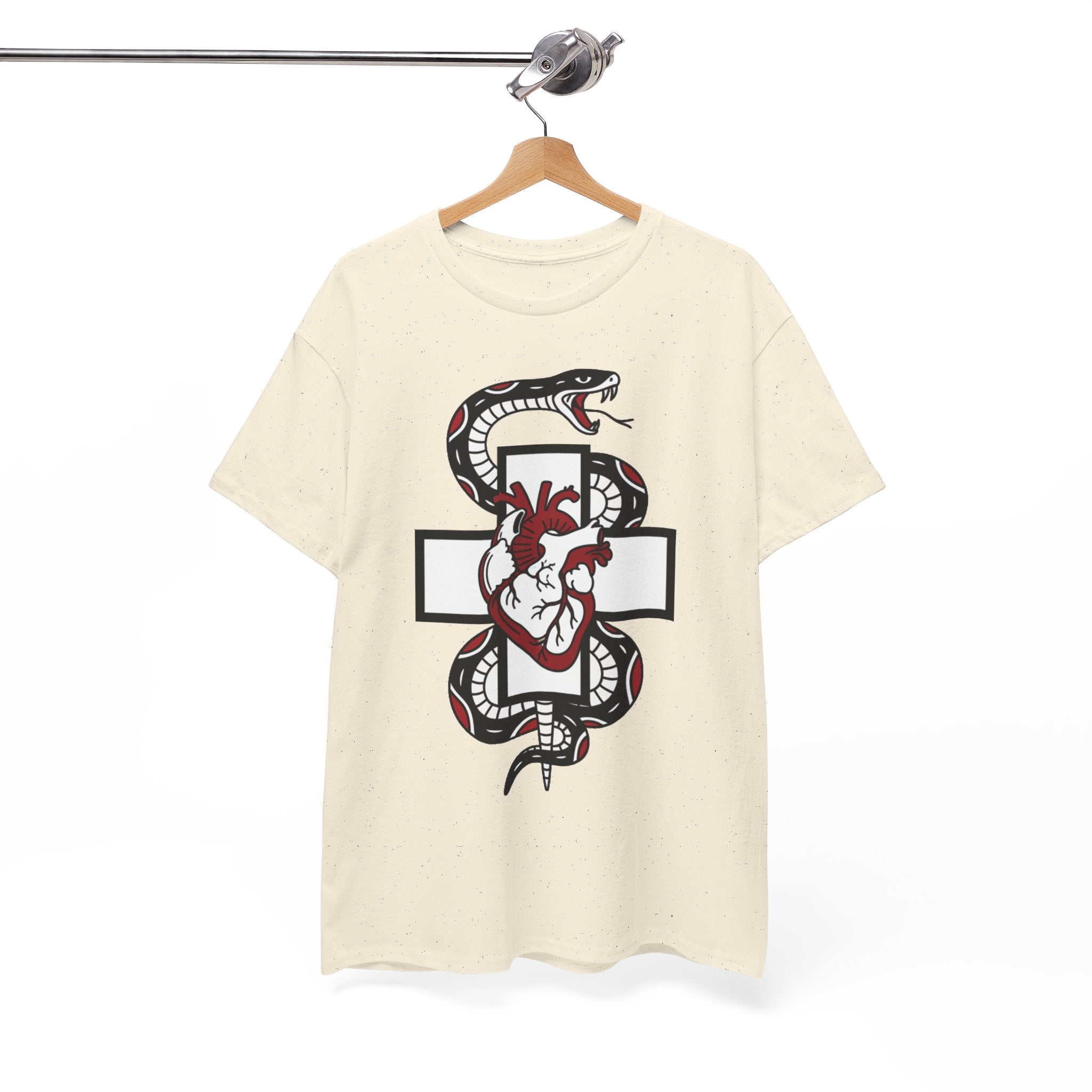 D78 Skull Society — Gothic Heart & Snake T-shirt