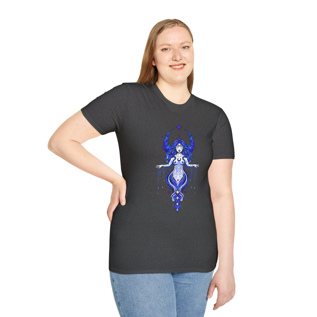 D78 Mystic Circle — Celestial Goddess T-Shirt
