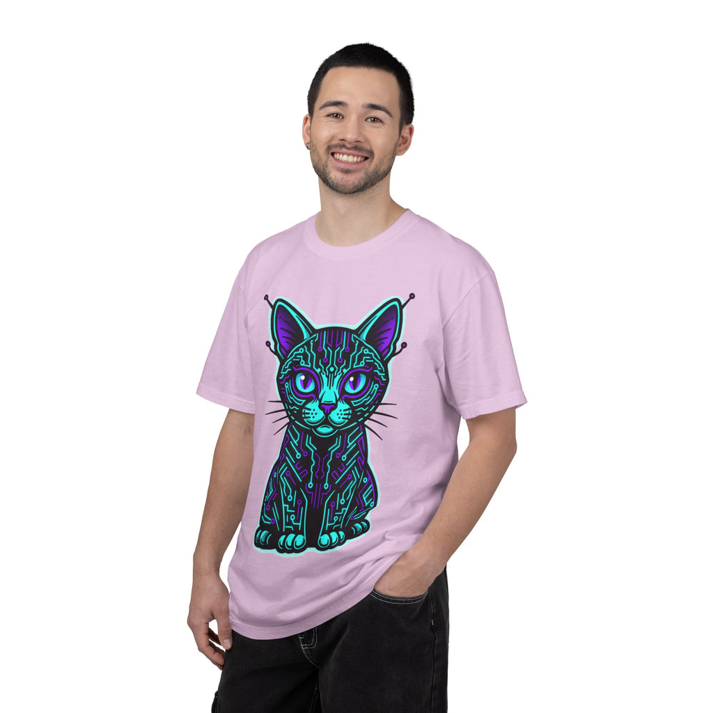 D78 Cyber Felines — Neon Cat T-shirt