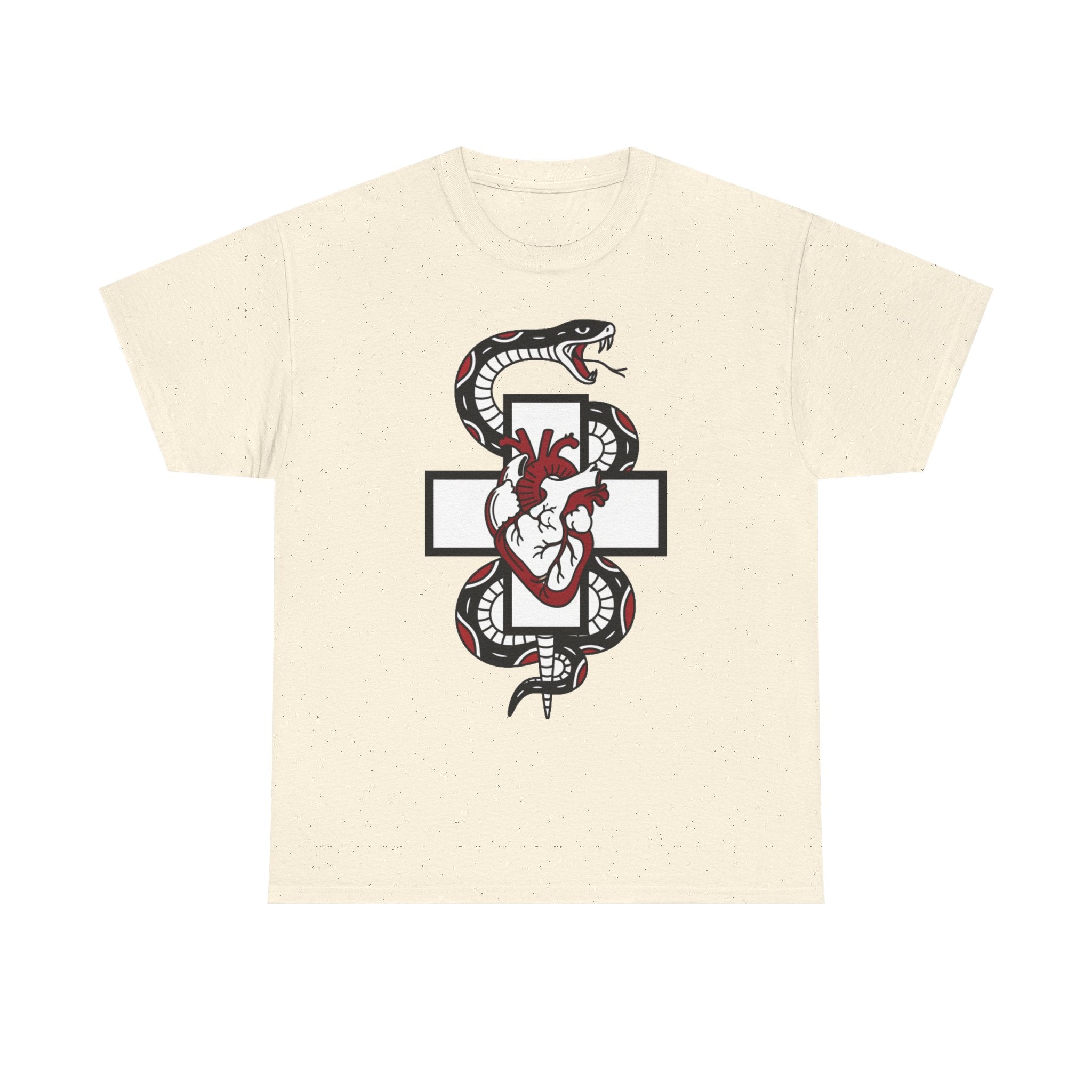 D78 Skull Society — Gothic Heart & Snake T-shirt