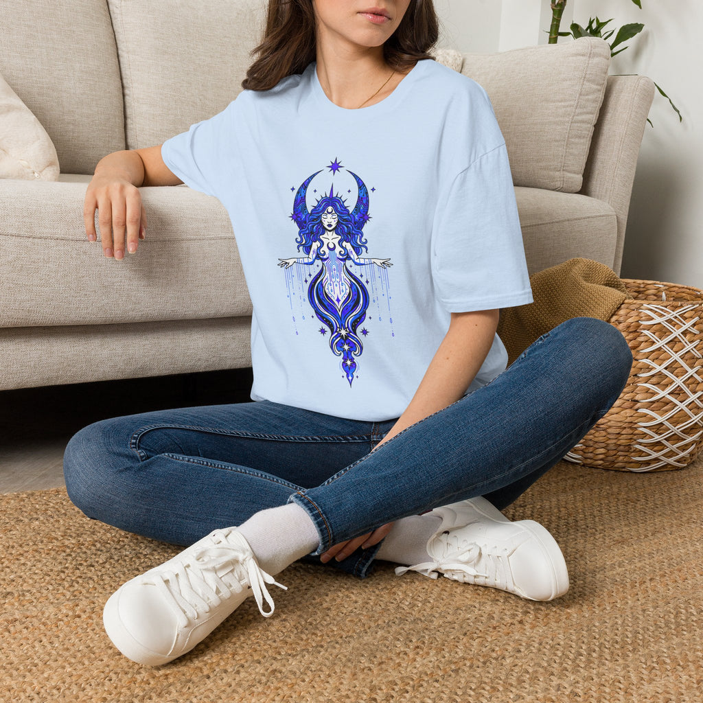 Mystic Moon Goddess T-Shirt — Celestial Witchy Graphic Tee