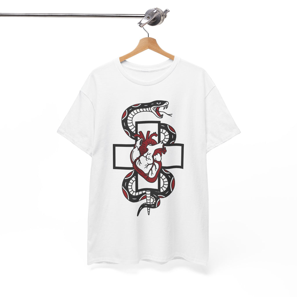 D78 Skull Society — Gothic Heart & Snake T-shirt