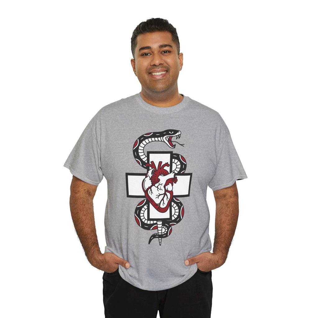 D78 Skull Society — Gothic Heart & Snake T-shirt