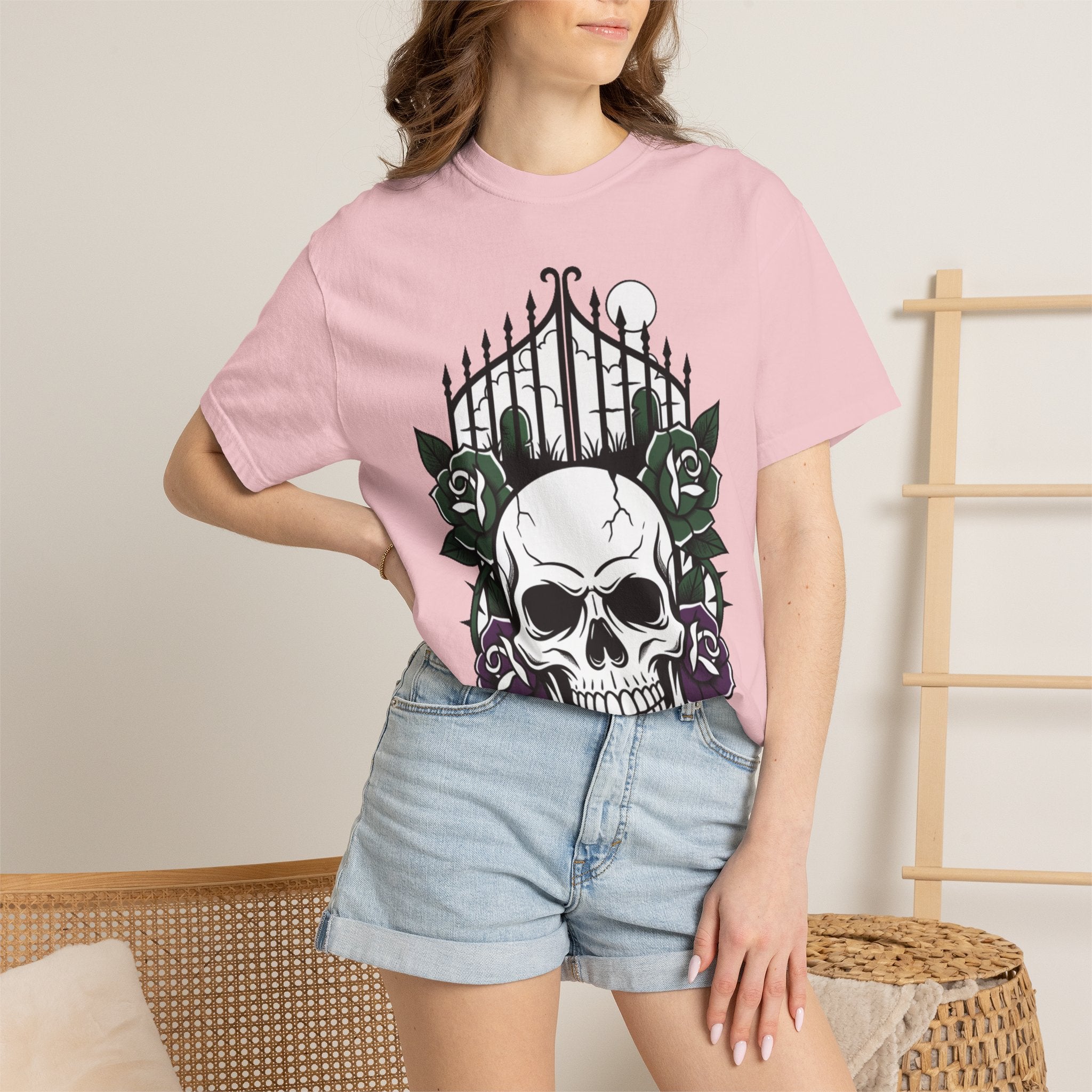 Skull & Rose Gate T-Shirt