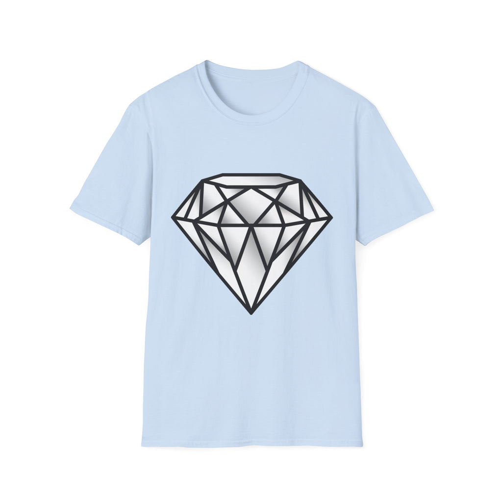 Diamond Graphic T-Shirt — Geometric Gem Tee for Casual Streetwear
