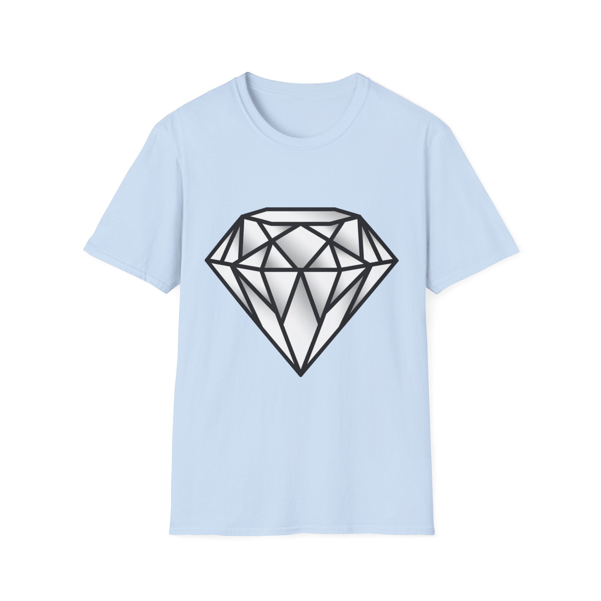 Diamond Graphic T-Shirt — Geometric Gem Tee for Casual Streetwear