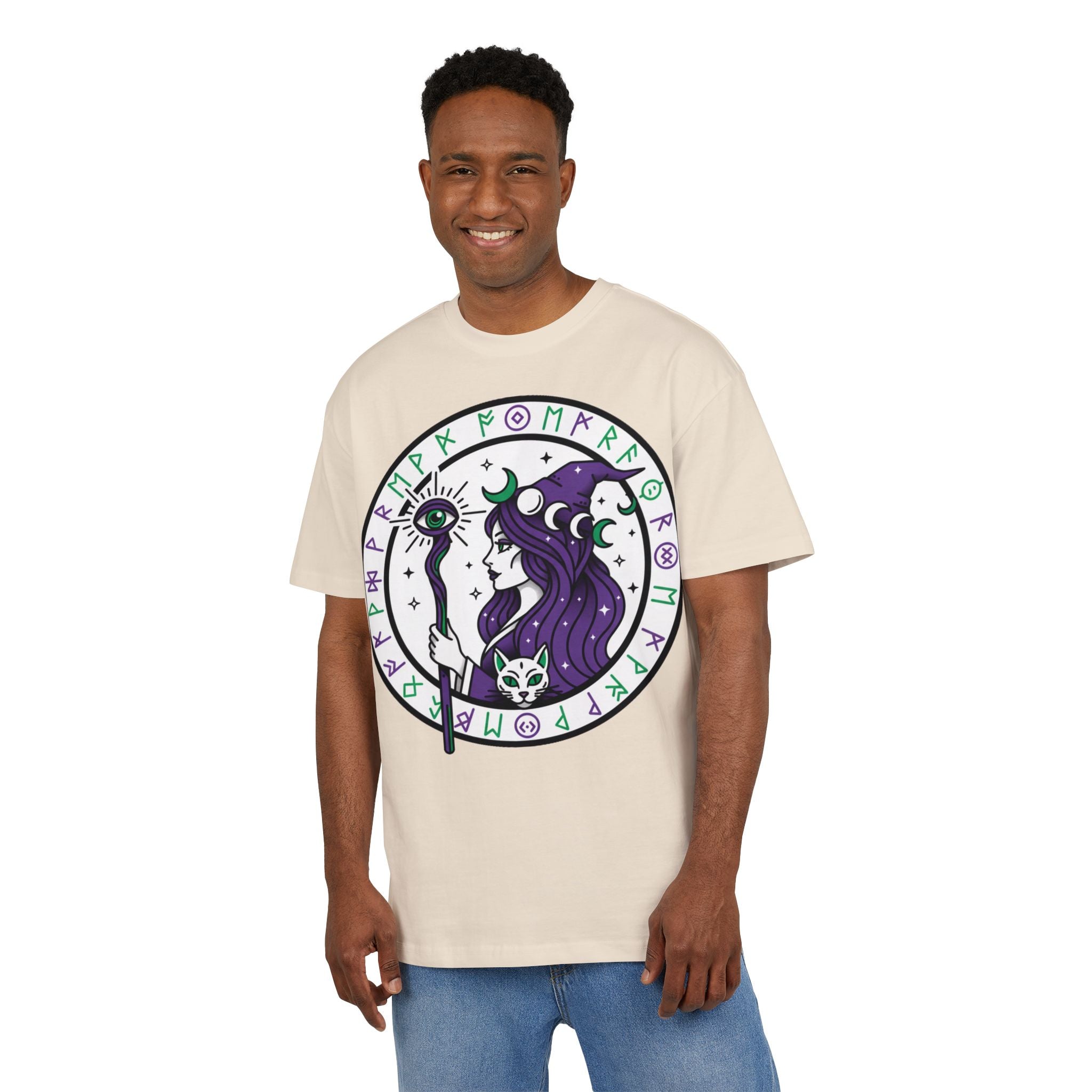 D78 Mystic Circle — Runic Witch T-shirt