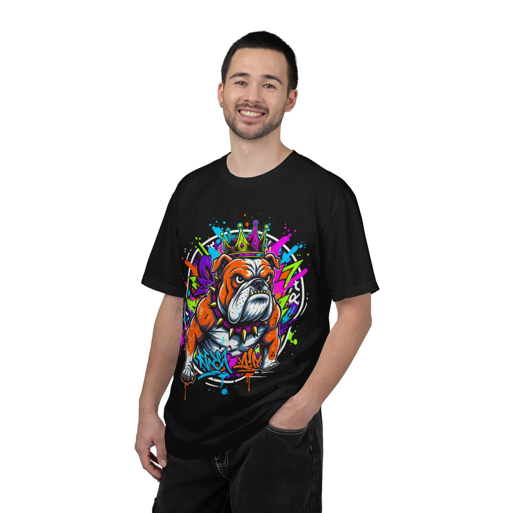 D78 Street Kings — Crown graffiti bulldog T-shirt