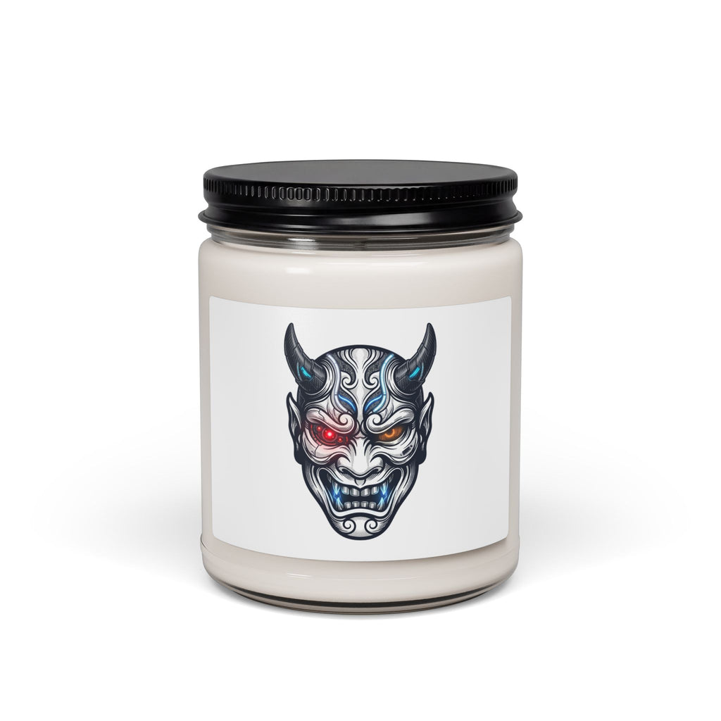 Hannya Mask Tattoo Candle, Soy Candle | Traditional Tattoo-Inspired, Flash Style