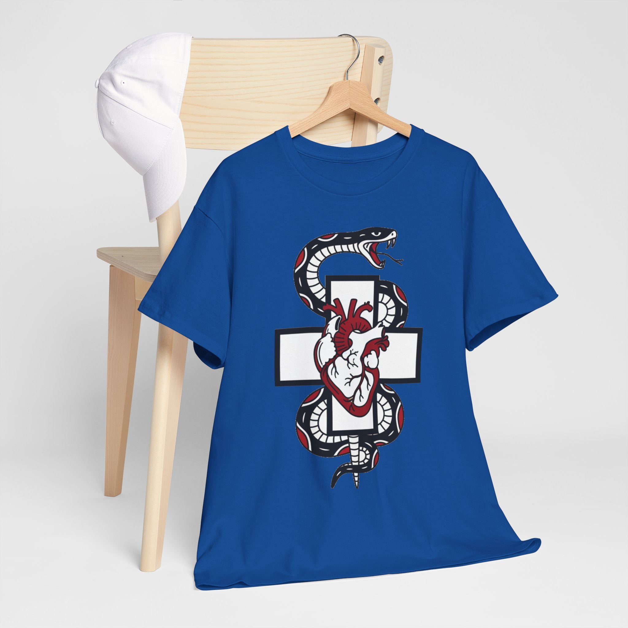 D78 Skull Society — Gothic Heart & Snake T-shirt