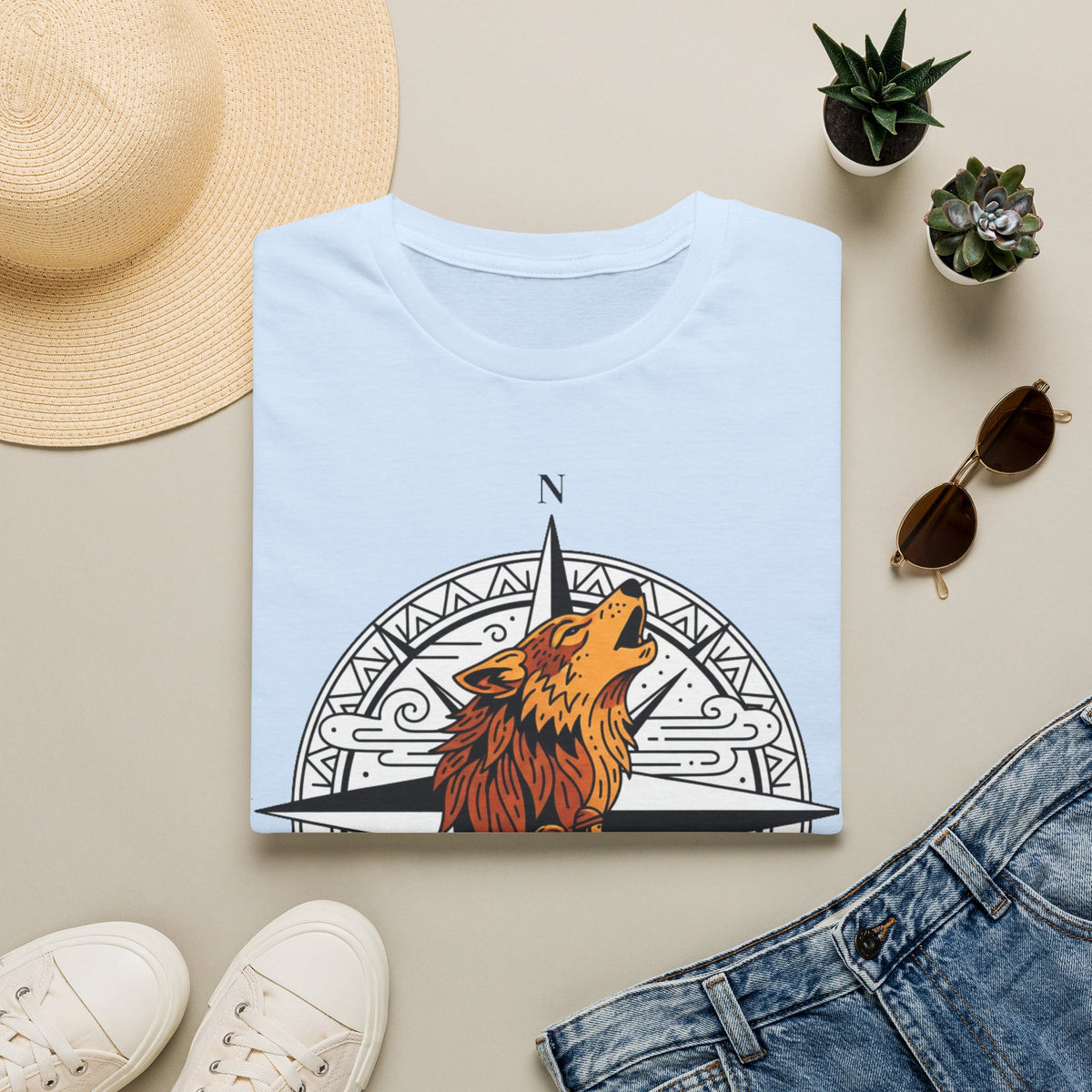 D78 Wolf Trail — T-shirt loup aventure