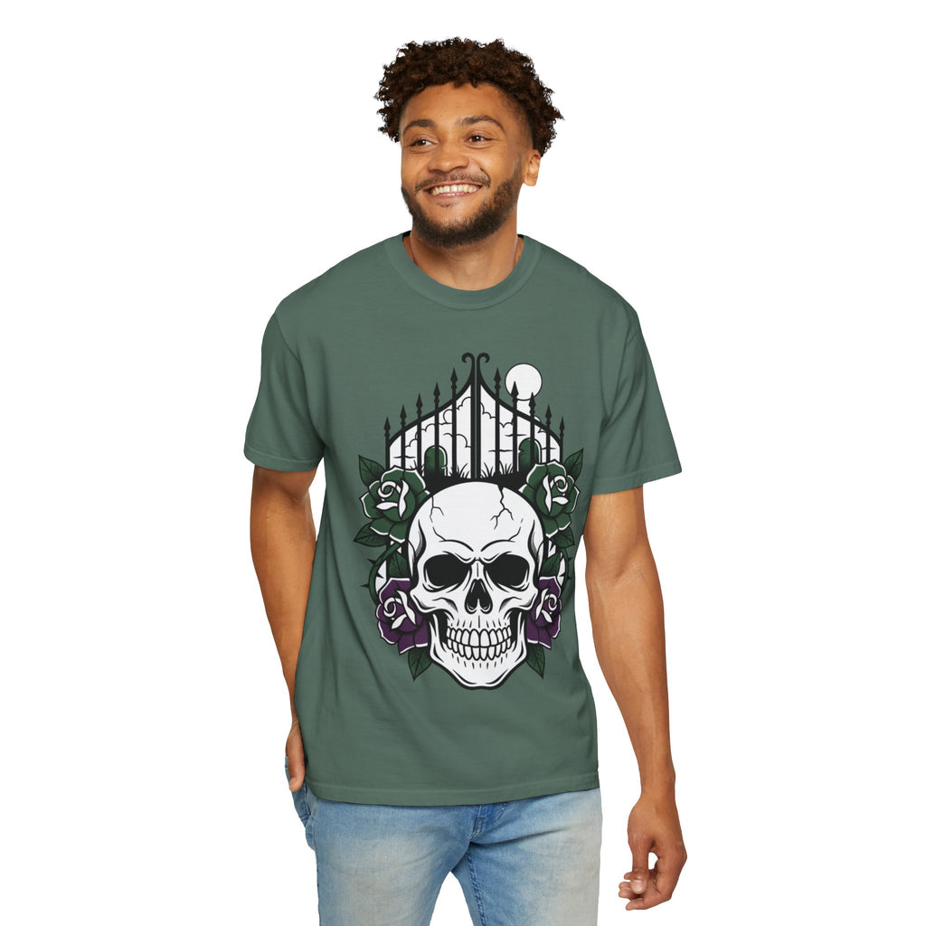 D78 Skull Society — Skull and Roses T-Shirt