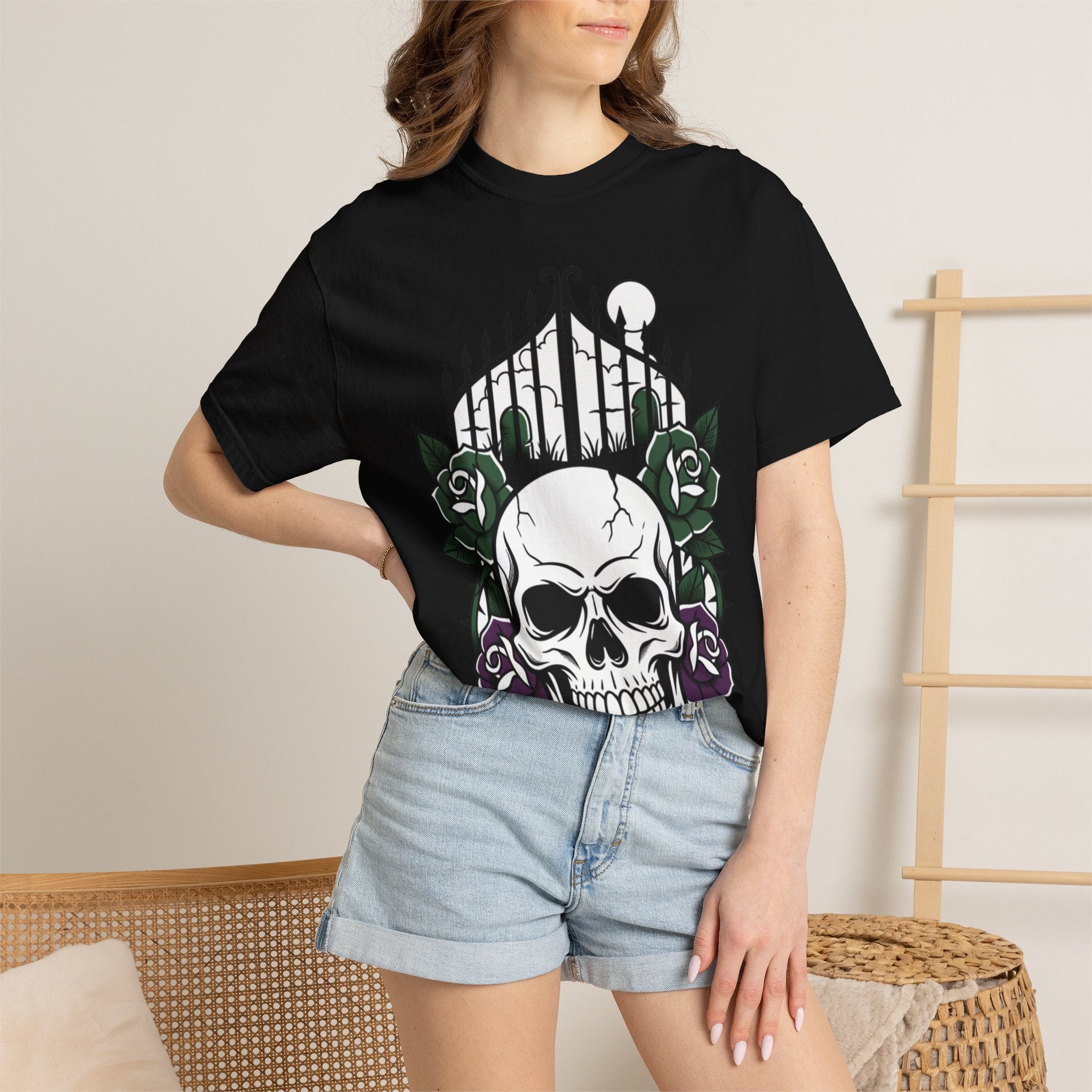 Skull & Rose Gate T-Shirt