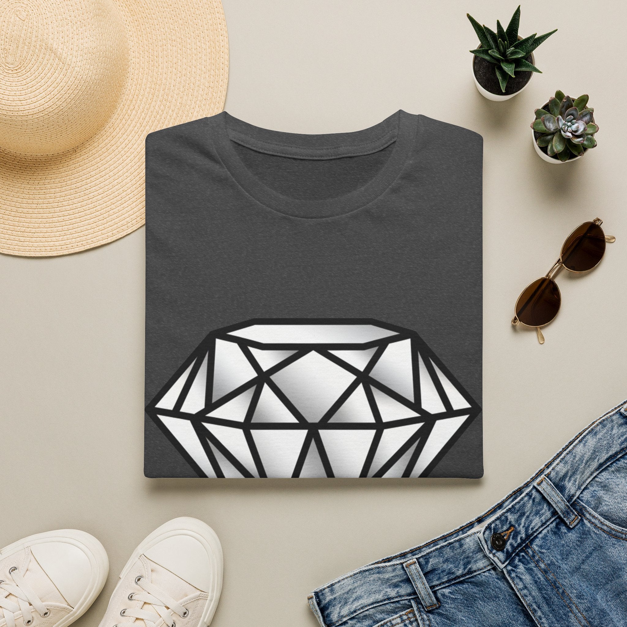 D78 Essentials — Gemstone Diamond T-shirt