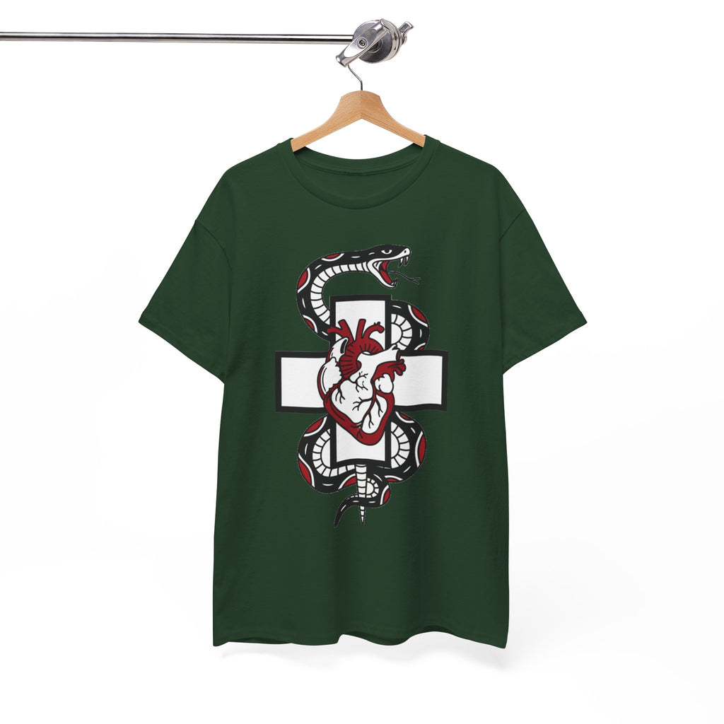 D78 Skull Society — Gothic Heart & Snake T-shirt