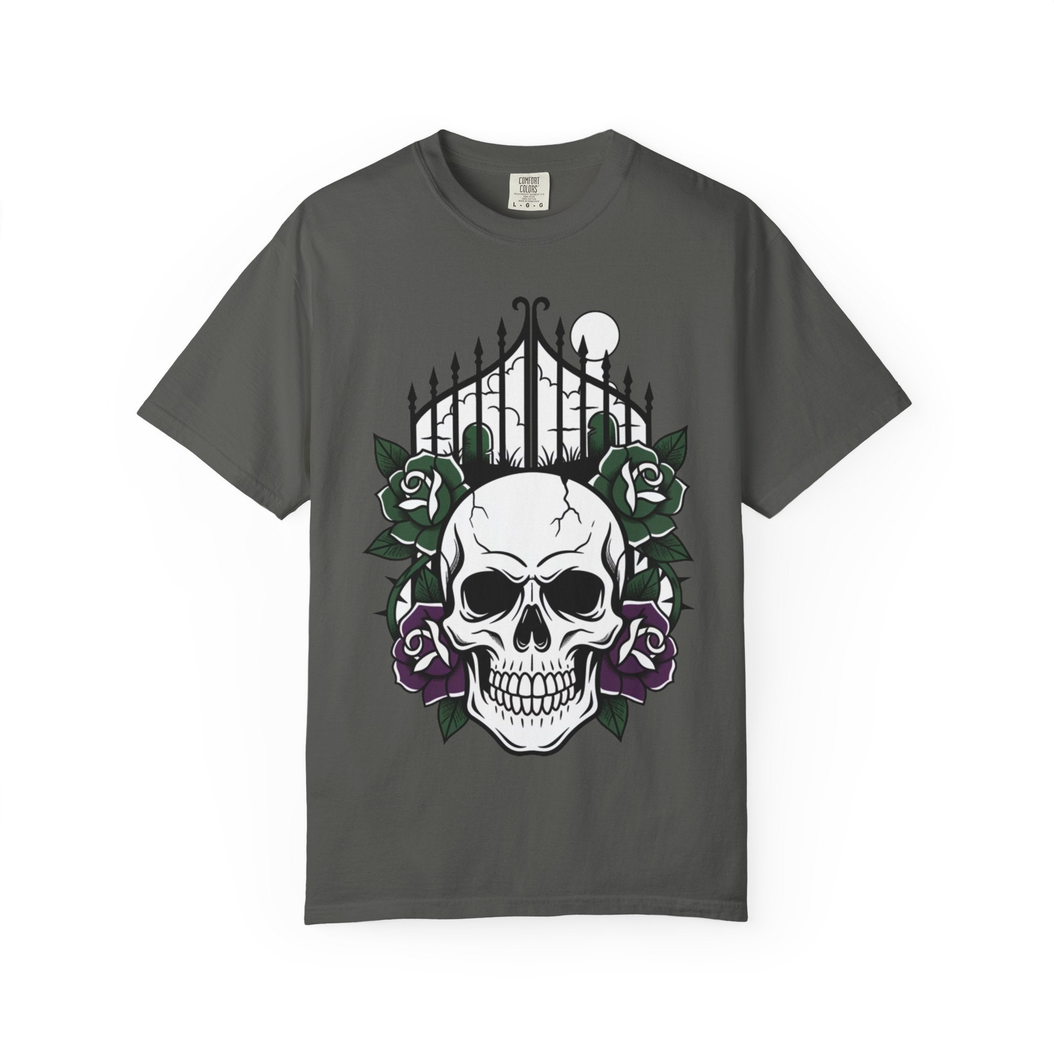 D78 Skull Society — Skull and Roses T-Shirt