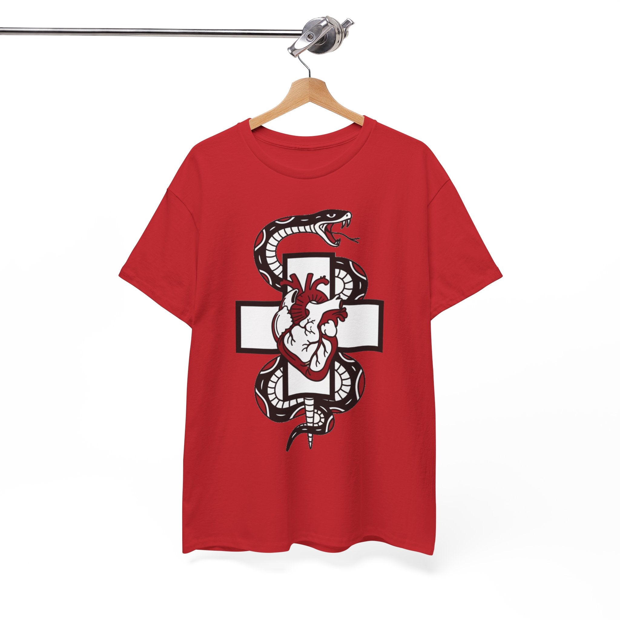 D78 Skull Society — Gothic Heart & Snake T-shirt