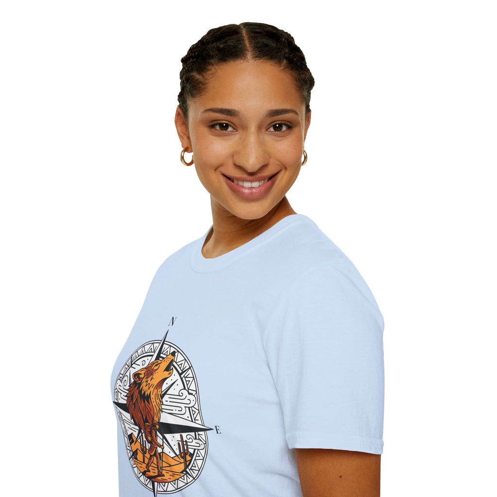 D78 Wolf Trail — Adventure wolf T-shirt