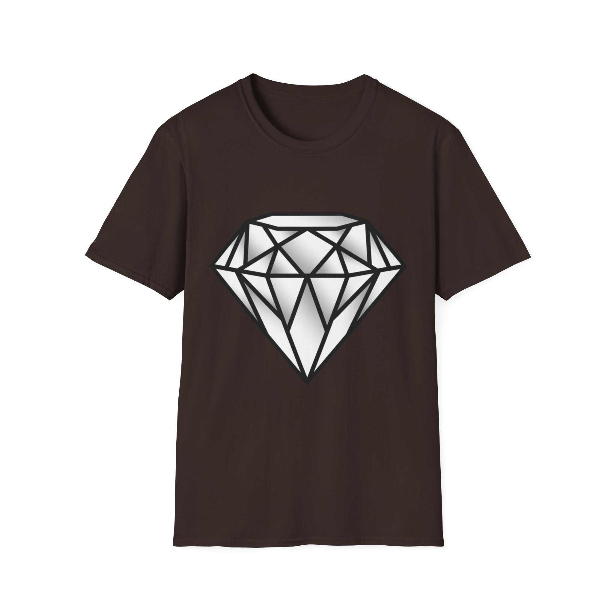 Diamond Graphic T-Shirt — Geometric Gem Tee for Casual Streetwear