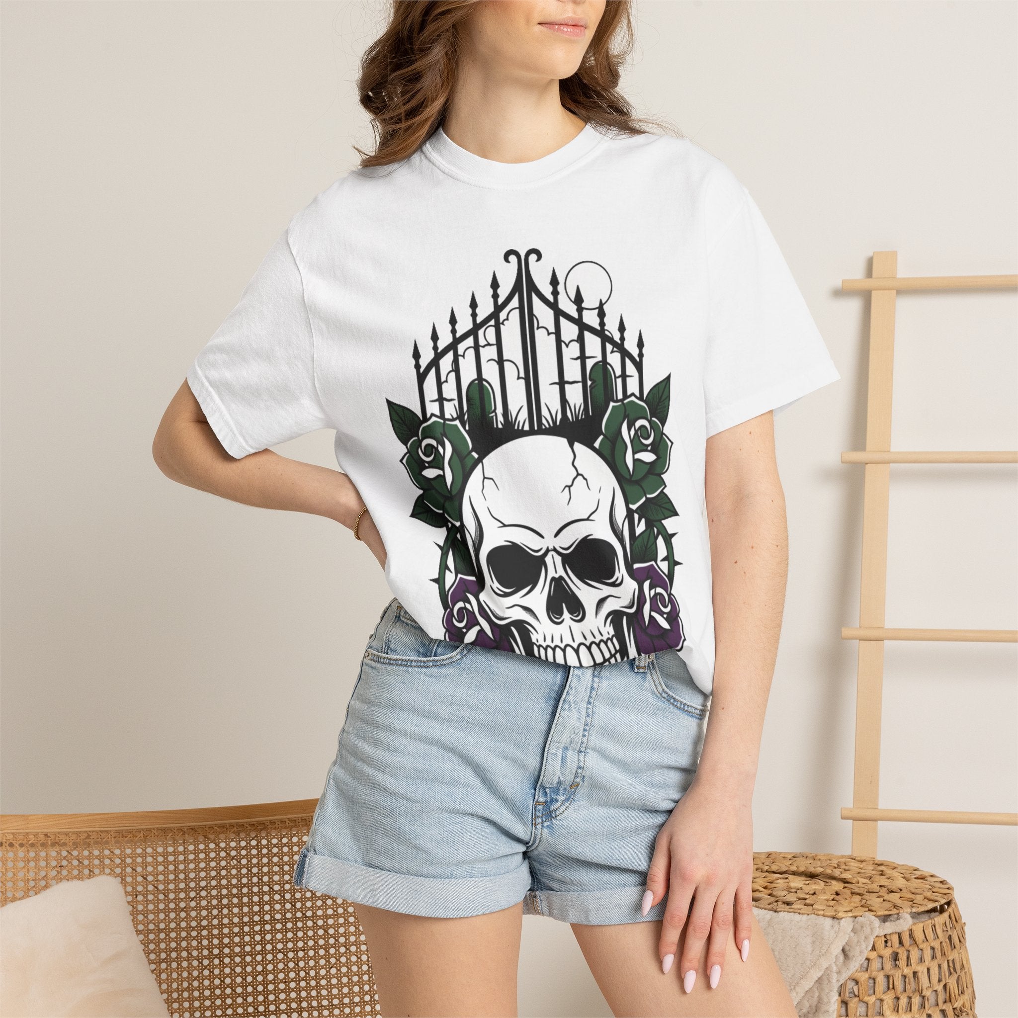 Skull & Rose Gate T-Shirt