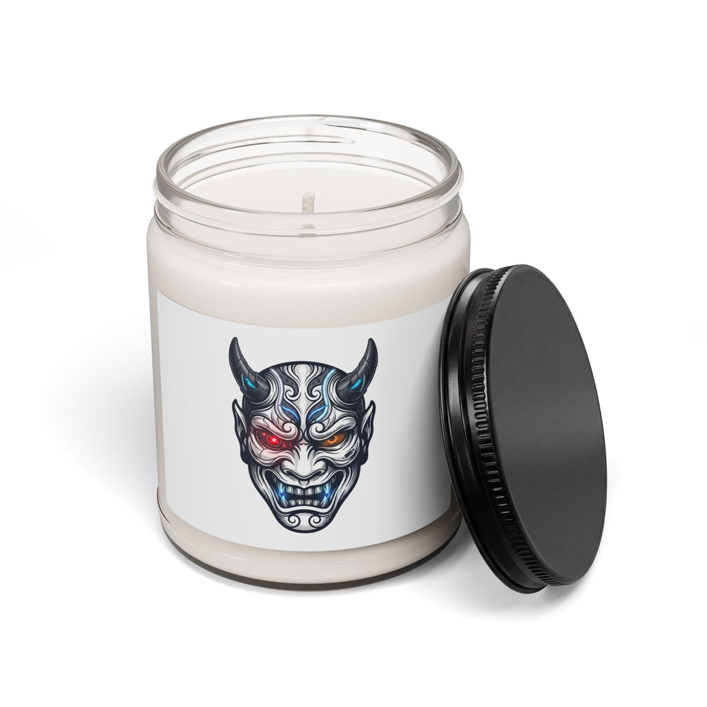 Hannya Mask Tattoo Candle, Soy Candle | Traditional Tattoo-Inspired, Flash Style