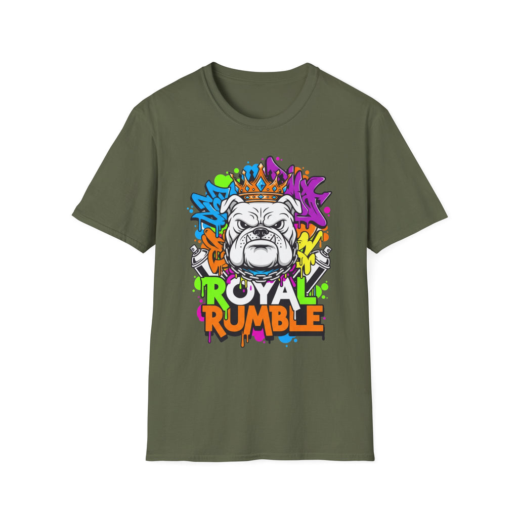 Bulldog Royal Rumble T-Shirt — Colorful Crown Streetwear Tee