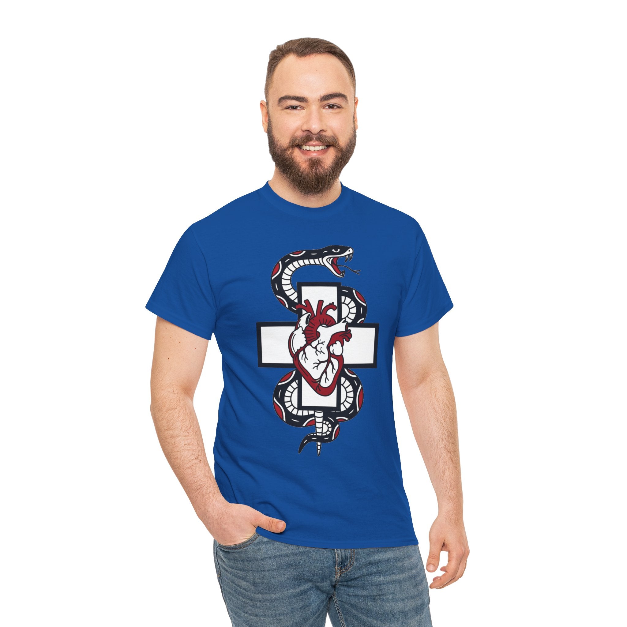 D78 Skull Society — Gothic Heart & Snake T-shirt