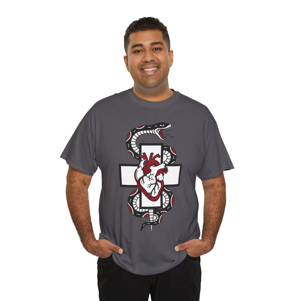 D78 Skull Society — Gothic Heart & Snake T-shirt