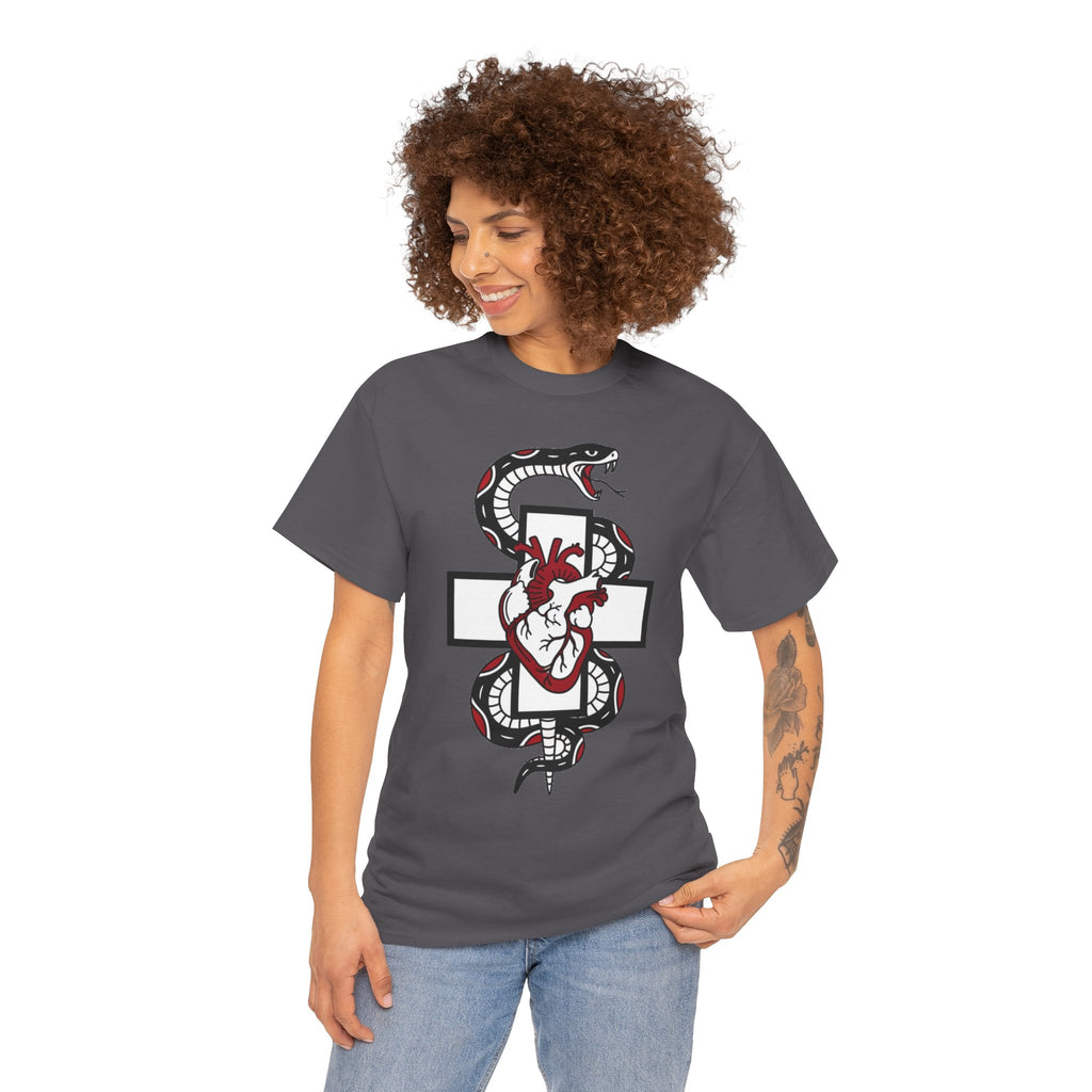 D78 Skull Society — Gothic Heart & Snake T-shirt