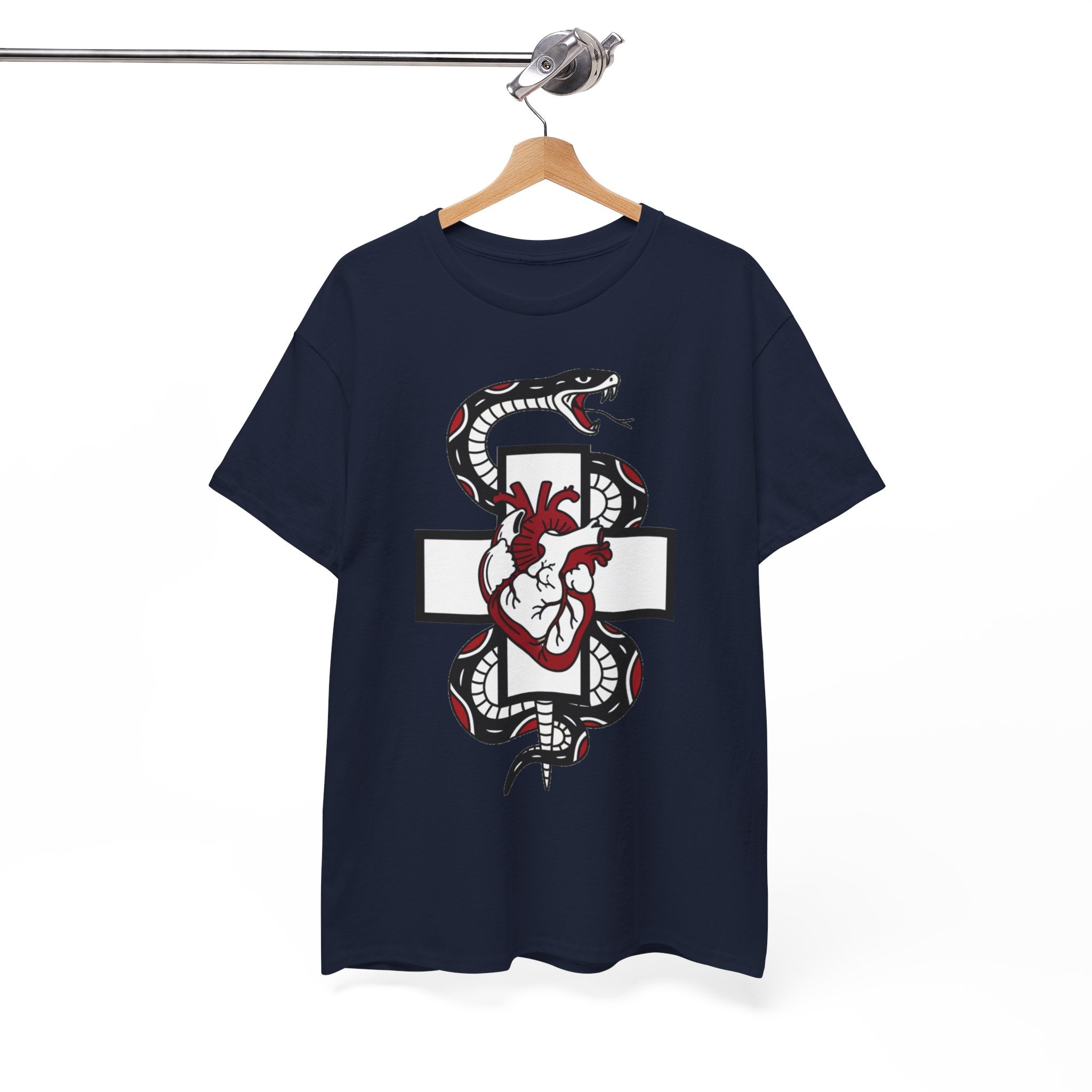 D78 Skull Society — Gothic Heart & Snake T-shirt