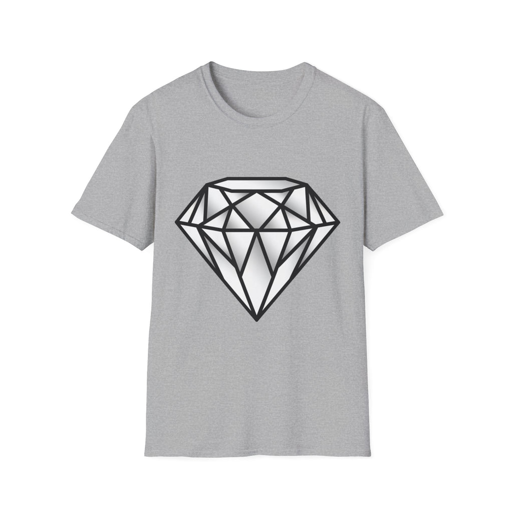 Diamond Graphic T-Shirt — Geometric Gem Tee for Casual Streetwear