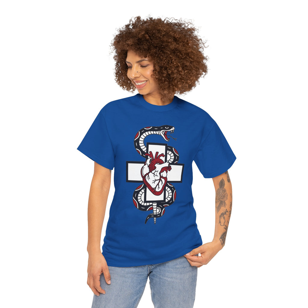 D78 Skull Society — Gothic Heart & Snake T-shirt