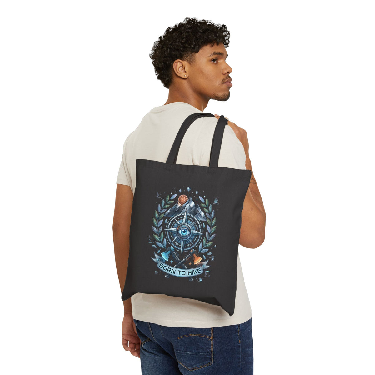 Tote bag vintage aventure boussole — D78 Urban Nomad